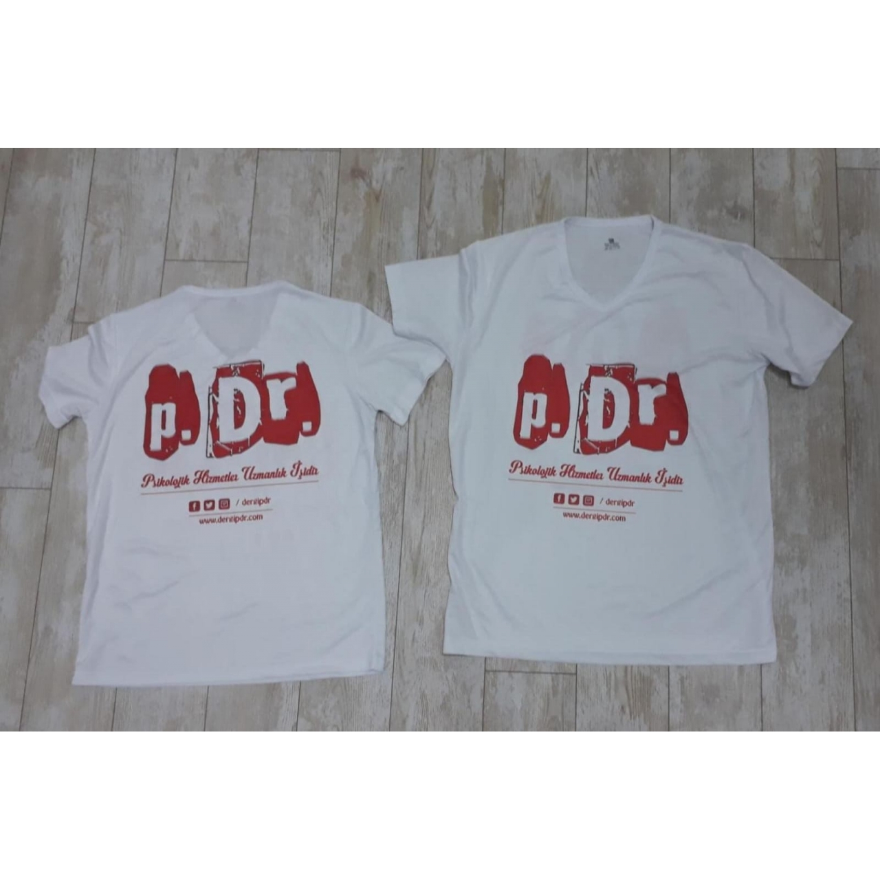 T-Shirt (Çift Yönlü p.Dr. Logolu Baskı ve Kaliteli Malzeme
